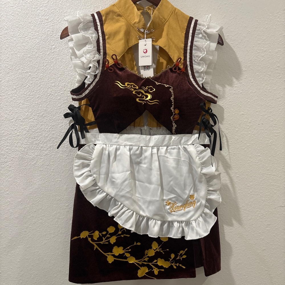 Xiangling Maid UWOWO XL costume, theater, renaissance, adult, comic con